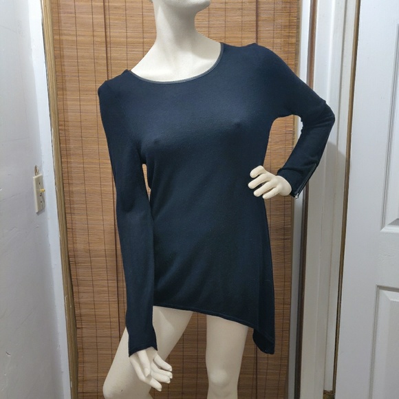 INC International Concepts Sweaters - I.N.C.black sweater long sleeved asymmetric